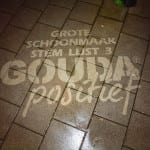 reverse graffiti uiting gouda